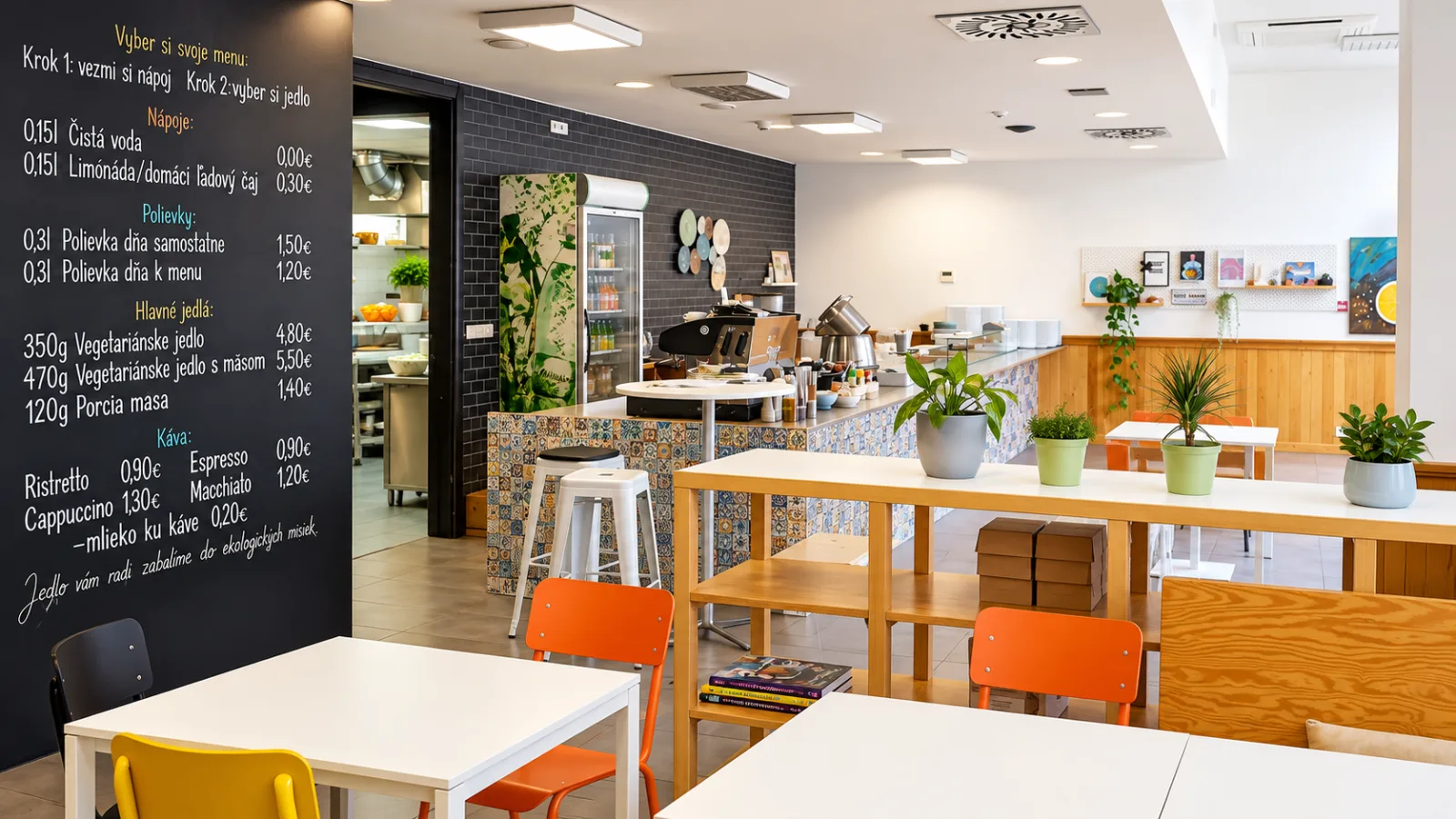 Lunch and dining facilities available near Central FIVE offices in Bratislava
